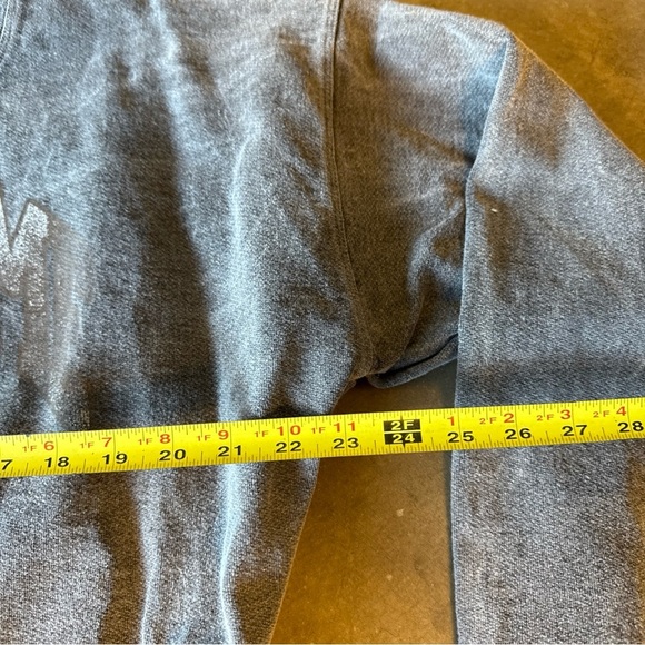 Civil Regime Sofie Crewneck Vintage Ashes Gray Heavyweight Acid Wash Sweatshirt - Picture 7 of 10
